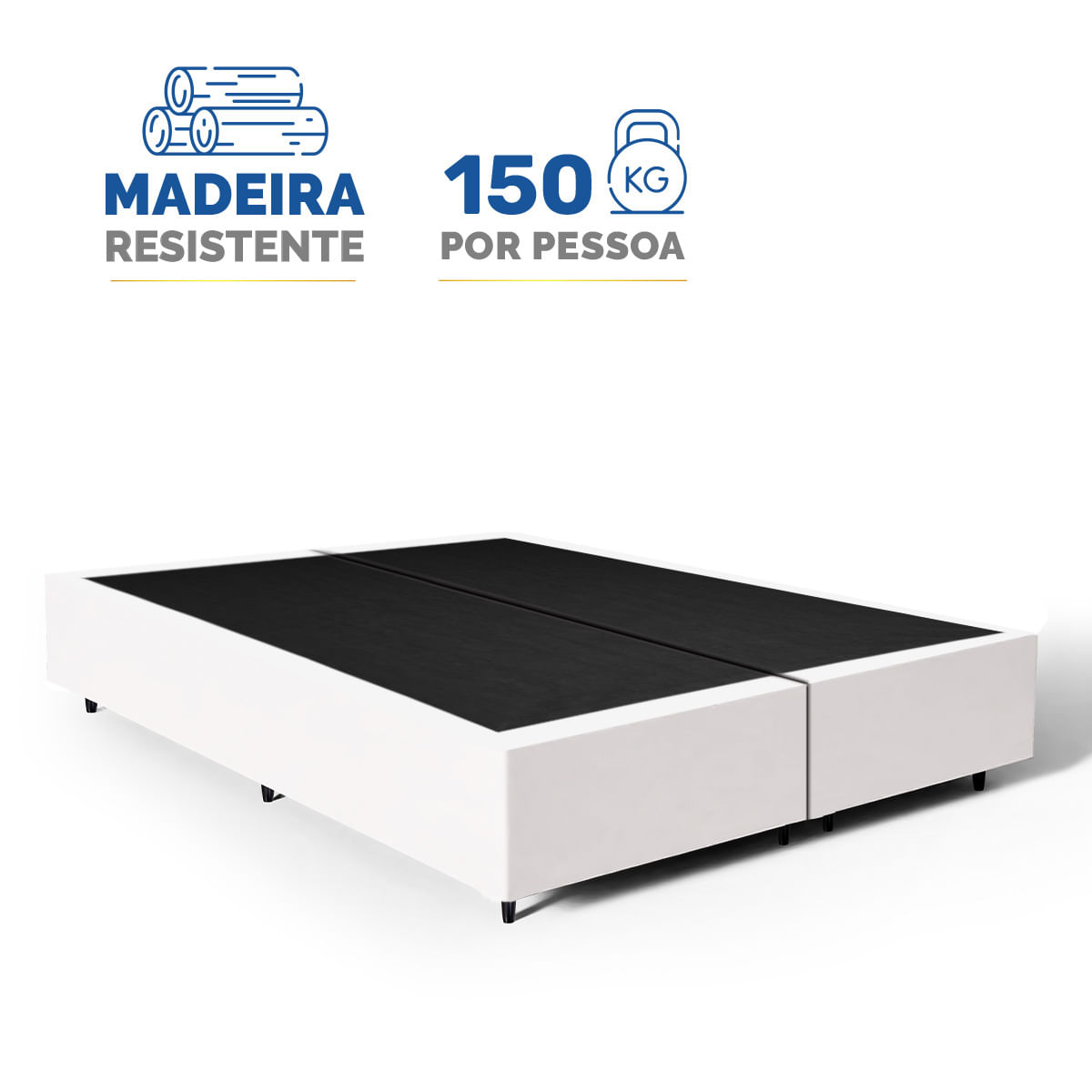 Kit Cama Box + Colchão D33 Queen 1,58m - Bege foto 4