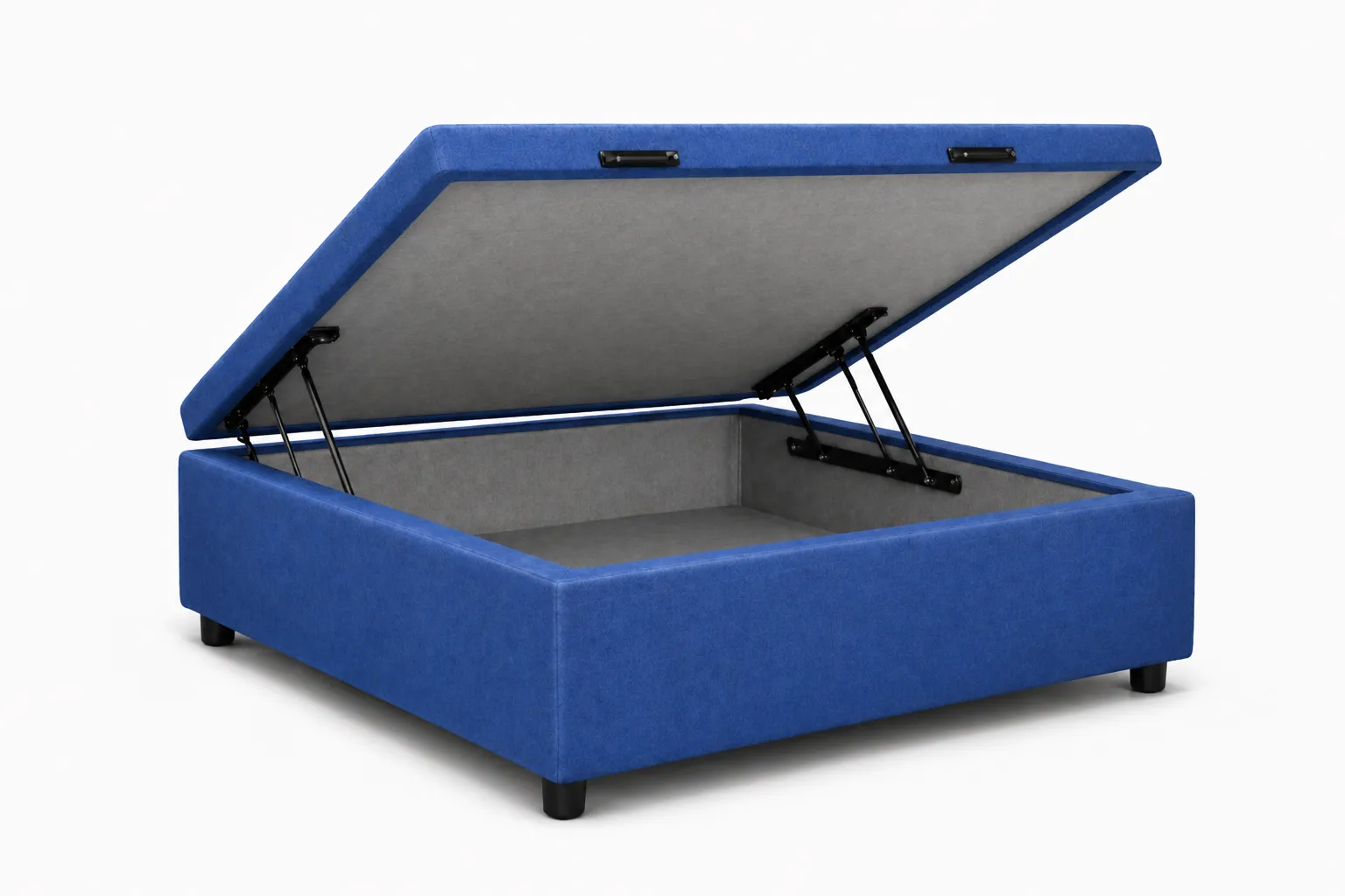 Cama Box Bau Solteirinho 78cm - AZUL