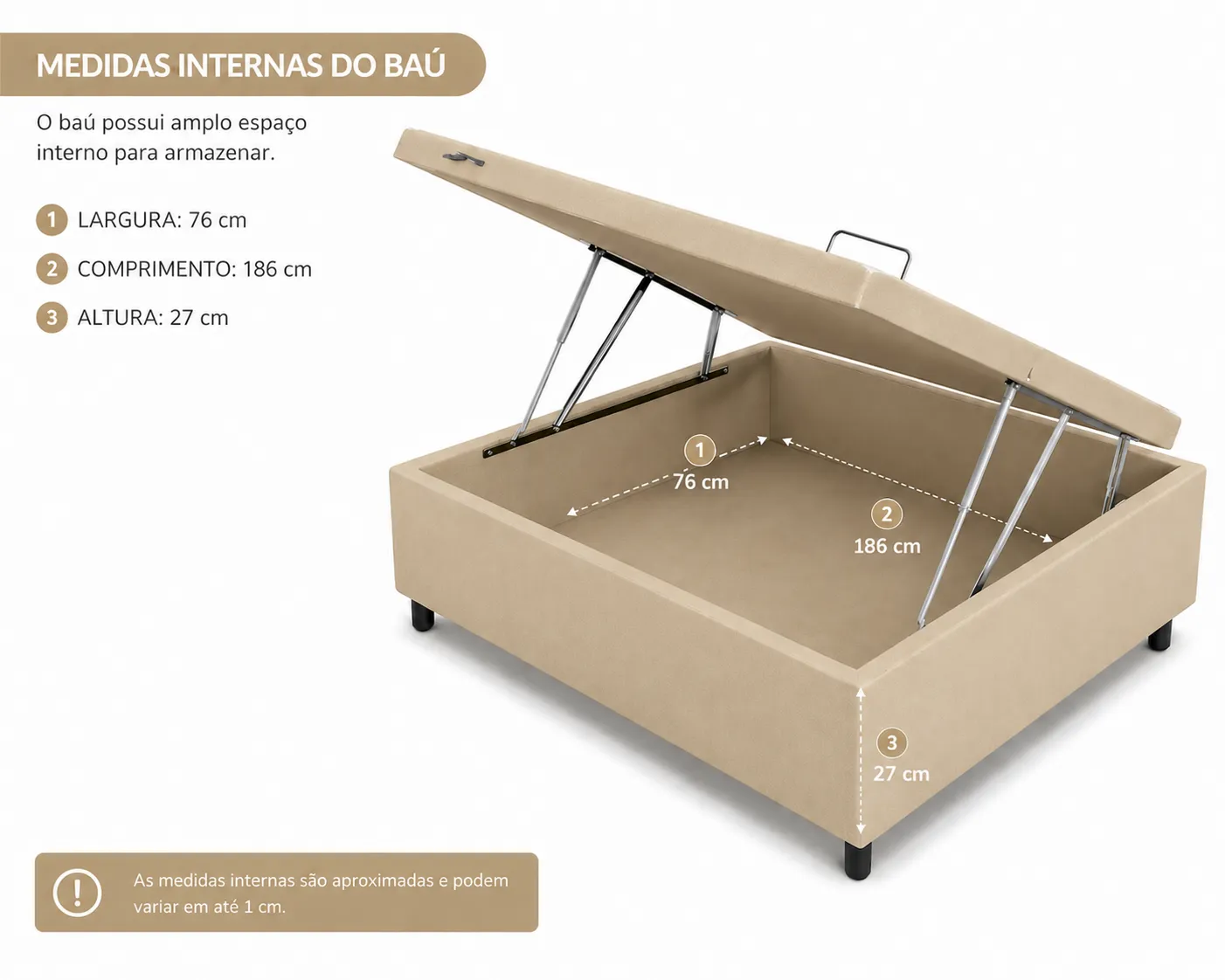 Cama Box Bau Solteirinho 78cm foto 2