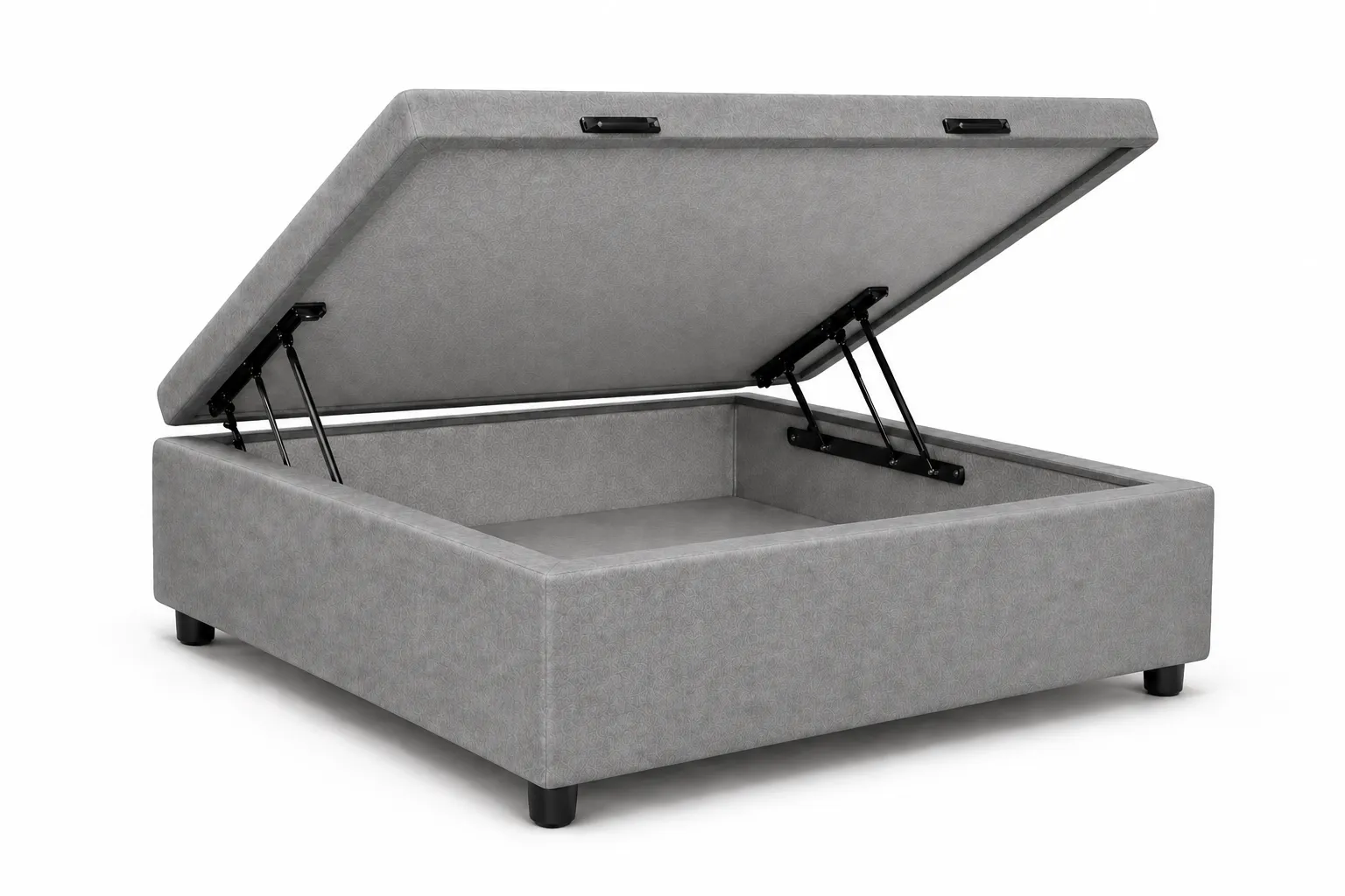 Cama Box Bau Solteirinho 78cm - CINZA