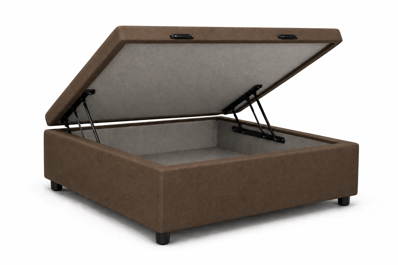 Cama Box Bau Solteirinho 78cm - MARROM
