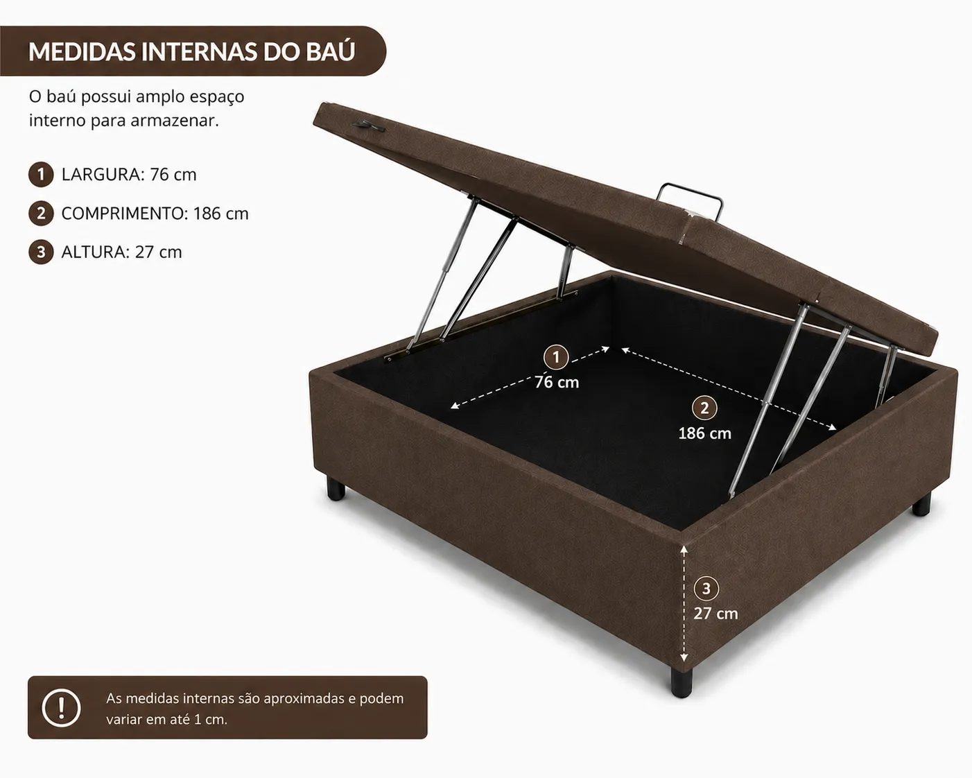 Cama Box Bau Solteirinho 78cm foto 2