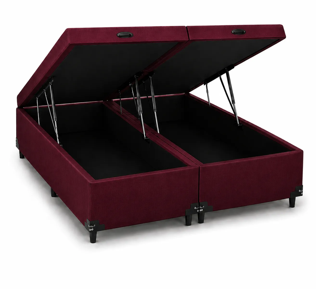 Cama Box Baú Bipartido Queen 158cm