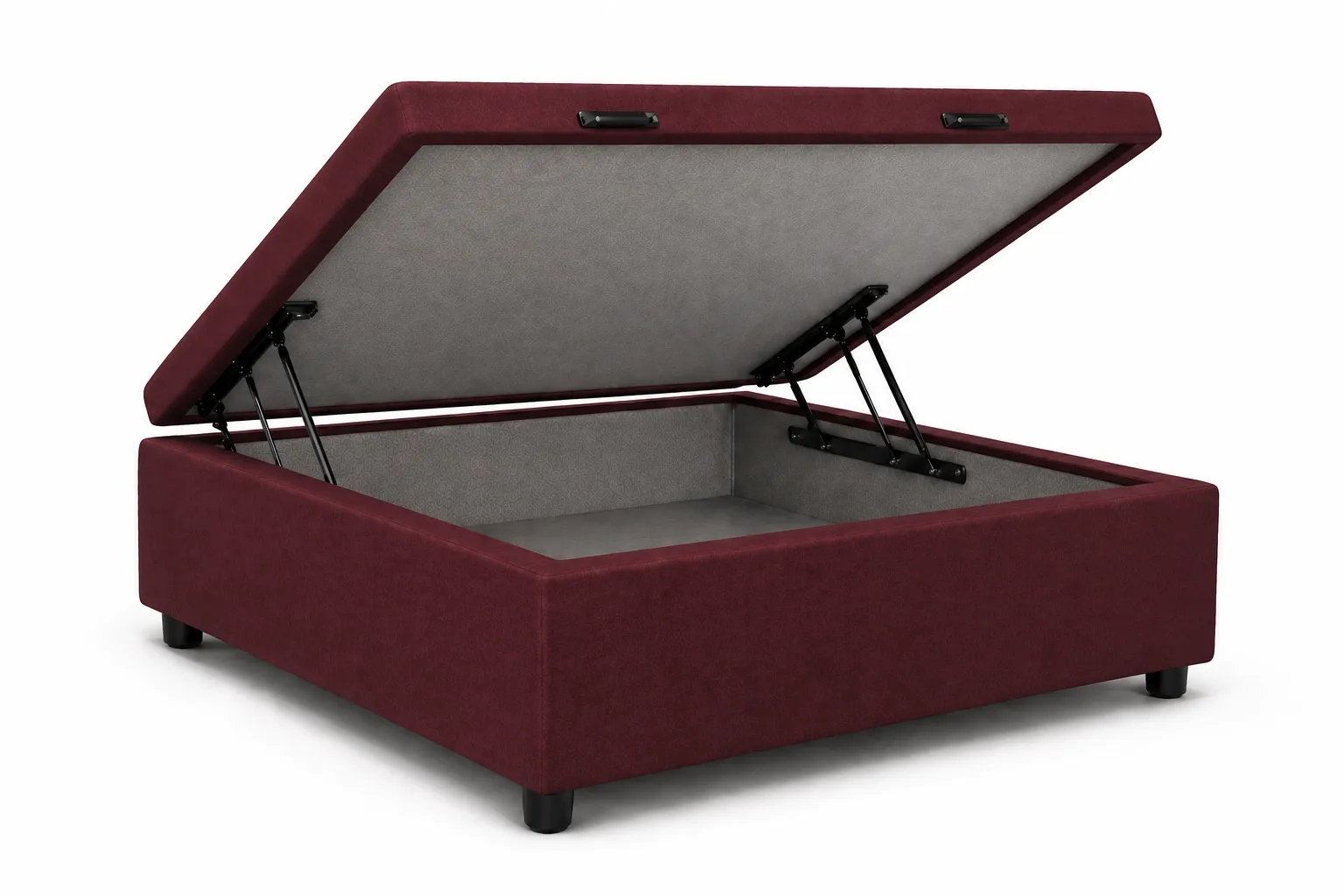 Cama Box Bau Solteirão 99cm - Vinho