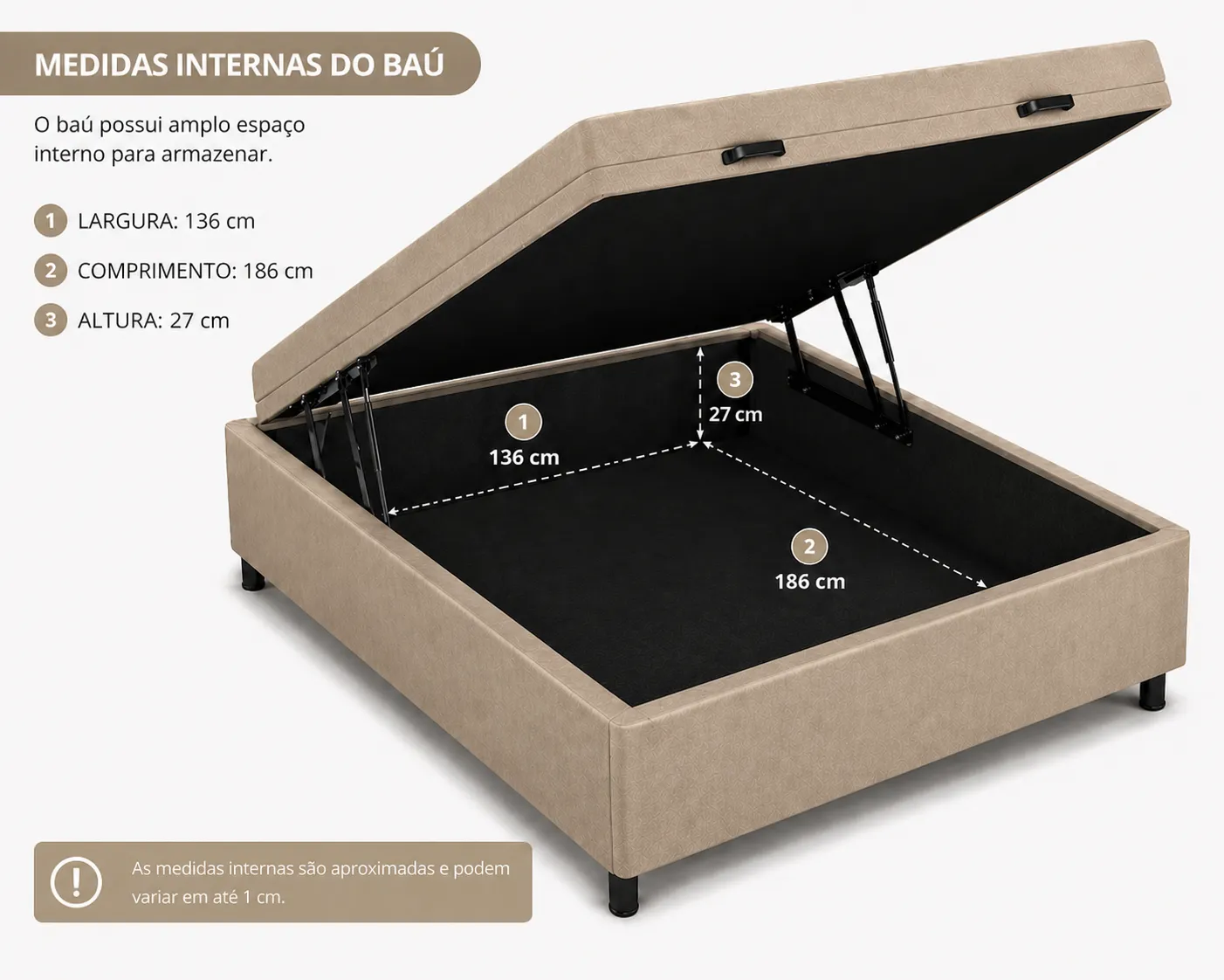 Cama Box Baú Viúva 128cm foto 2