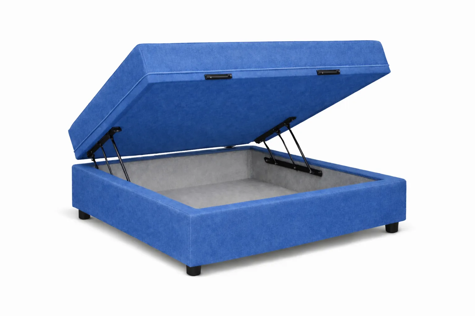 Kit Cama Box Baú + Colchão D33 Solteirinho 0,78m - Azul